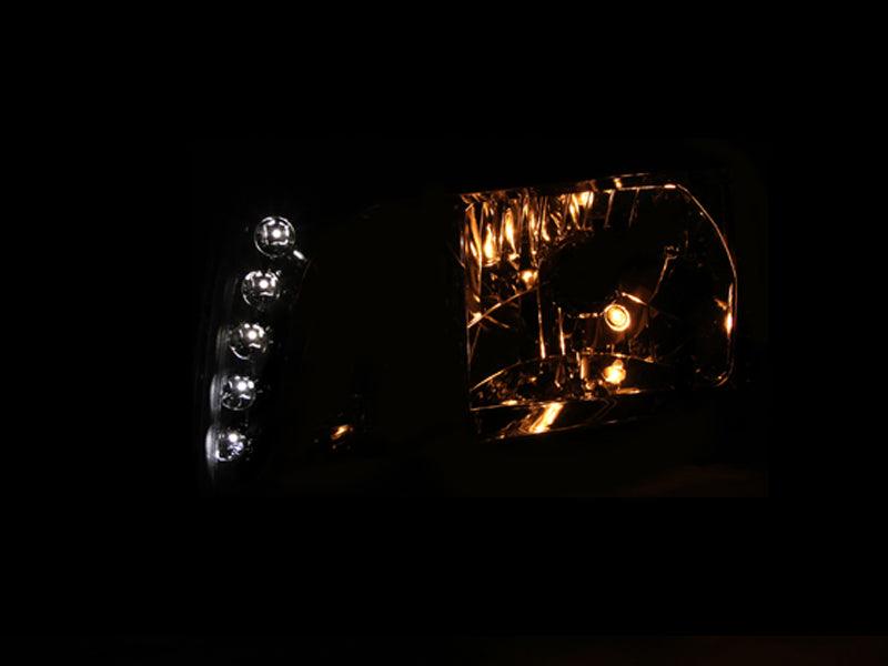 ANZO 1994-2001 Dodge Ram Crystal Headlights Black - Order Your Parts - اطلب قطعك
