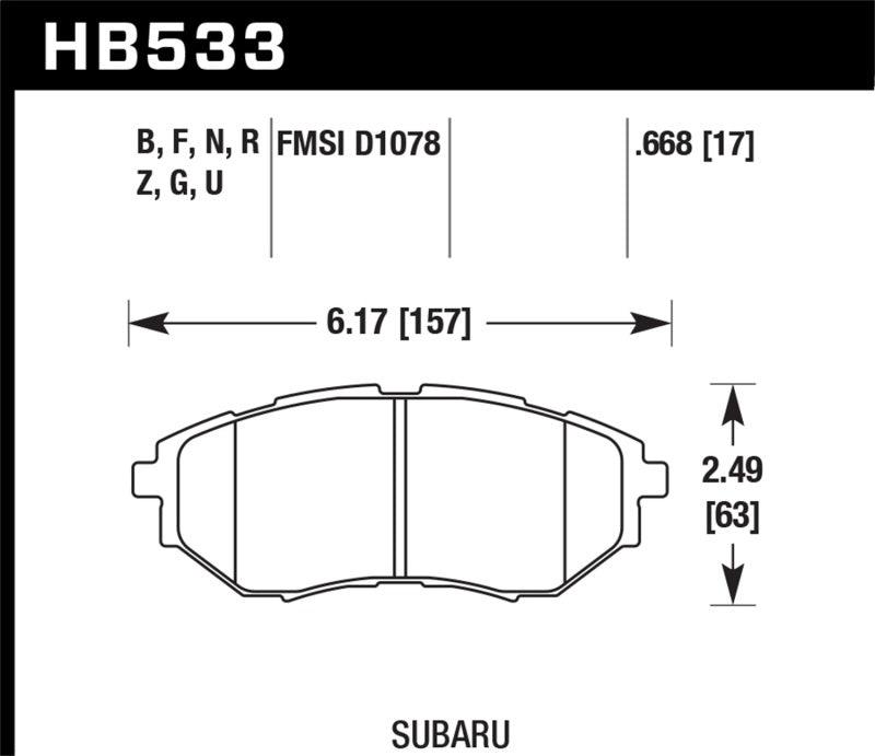 Hawk 05-08 LGT D1078 DTC-60 Race Front Brake Pads - Order Your Parts - اطلب قطعك