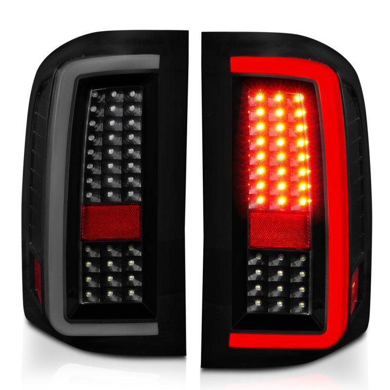 ANZO 2007-2013 Chevrolet Silverado1500/ 2500/ 3500 LED Tail Lights w/ Light Bar Black Housing Smoke - Order Your Parts - اطلب قطعك