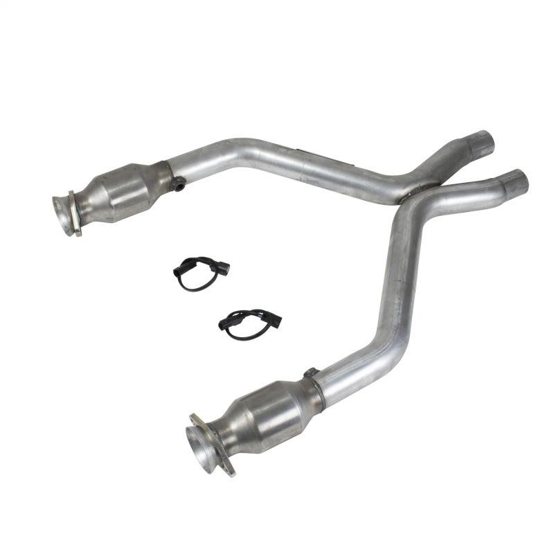 BBK 11-14 Mustang 3.7 V6 Short Mid X Pipe With Catalytic Converters 2-1/2 For BBK Long Tube Headers - Order Your Parts - اطلب قطعك
