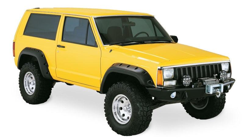 Bushwacker 84-01 Jeep Cherokee Cutout Style Flares 4pc Fits 2-Door Sport Utility Only - Black - Order Your Parts - اطلب قطعك