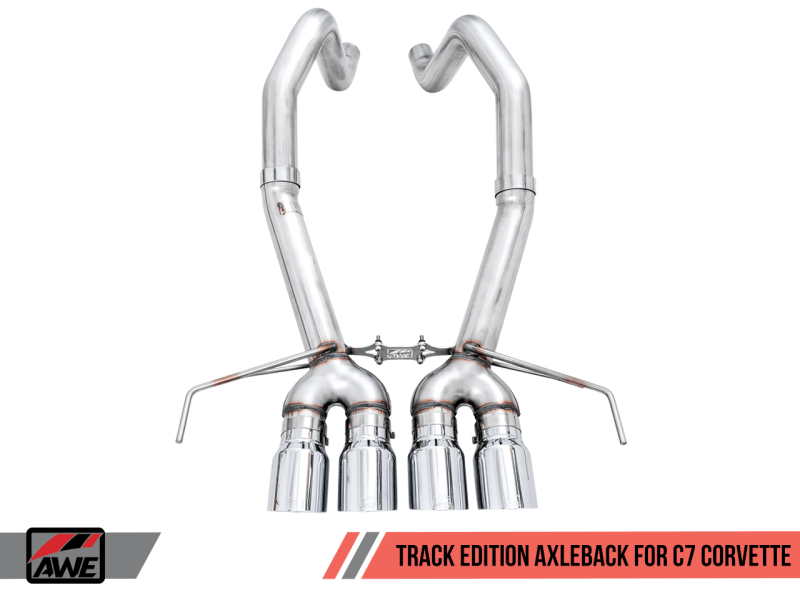 AWE Tuning 14-19 Chevy Corvette C7 Z06/ZR1 (w/o AFM) Track Edition Axle-Back Exhaust w/Chrome Tips - Order Your Parts - اطلب قطعك