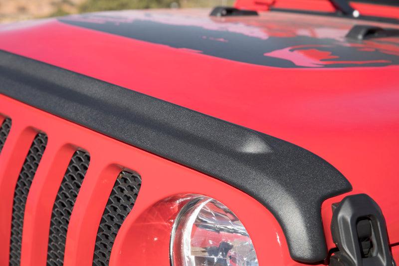 Bushwacker 18-19 Jeep Wrangler Rubicon/Sport//Unlimited/Sport S Hood Stone Guard- Black - Order Your Parts - اطلب قطعك