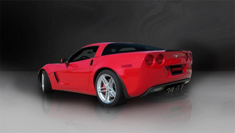 Corsa 06-13 Chevrolet Corvette C6 Z06 7.0L V8 Black Sport Axle-Back Exhaust - Order Your Parts - اطلب قطعك