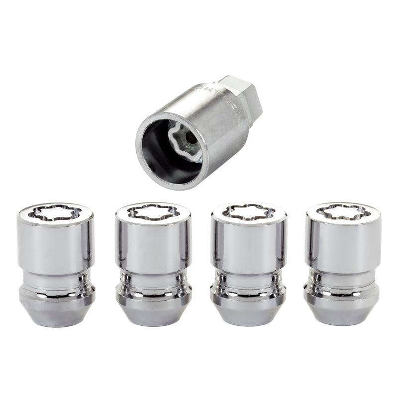 McGard Wheel Lock Nut Set - 4pk. (Cone Seat) M12X1.25 / 19mm & 21mm Dual Hex / 1.28in. L - Chrome - Order Your Parts - اطلب قطعك