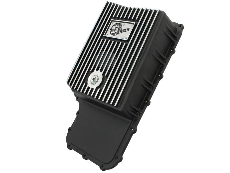 aFe Power Transmission Pan Black Machined 11-14 Ford 6R140 Trucks V8 6.7L (td) - Order Your Parts - اطلب قطعك