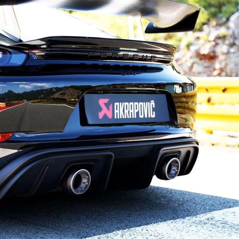 Akrapovic 2020+ Porsche Cayman GT4 (718) Tail Pipe Set (Titanium) - Order Your Parts - اطلب قطعك