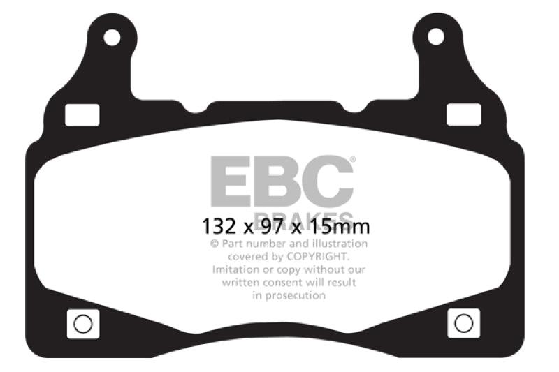EBC 11-15 Chevrolet Camaro (5th Gen) 6.2 Redstuff Front Brake Pads - Order Your Parts - اطلب قطعك