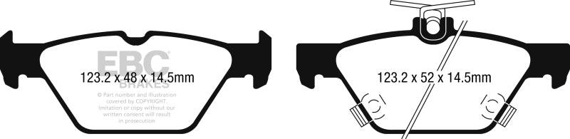 EBC 15-17 Subaru Outback / Legacy Greenstuff 2000 Series Sport Rear Brake Pads - Order Your Parts - اطلب قطعك