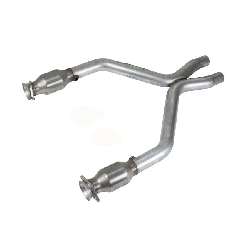 BBK 11-14 Mustang 3.7 V6 Short Mid X Pipe With Catalytic Converters 2-1/2 For BBK Long Tube Headers - Order Your Parts - اطلب قطعك