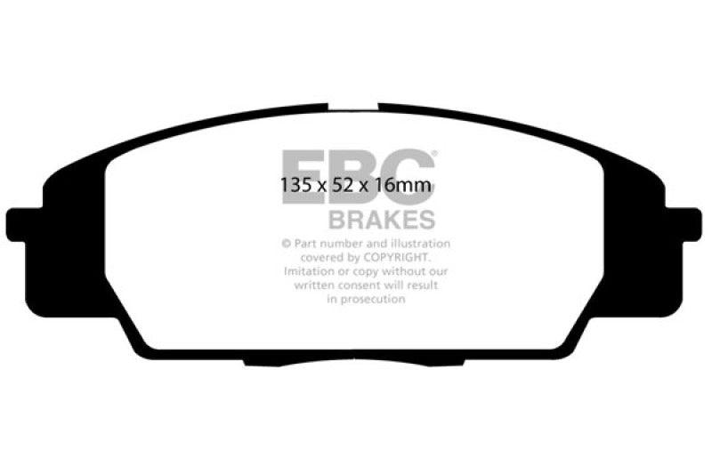 EBC 07-11 Acura CSX (Canada) 2.0 Type S Redstuff Front Brake Pads - Order Your Parts - اطلب قطعك