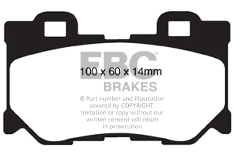 EBC 08-13 Infiniti FX50 5.0 Redstuff Rear Brake Pads - Order Your Parts - اطلب قطعك
