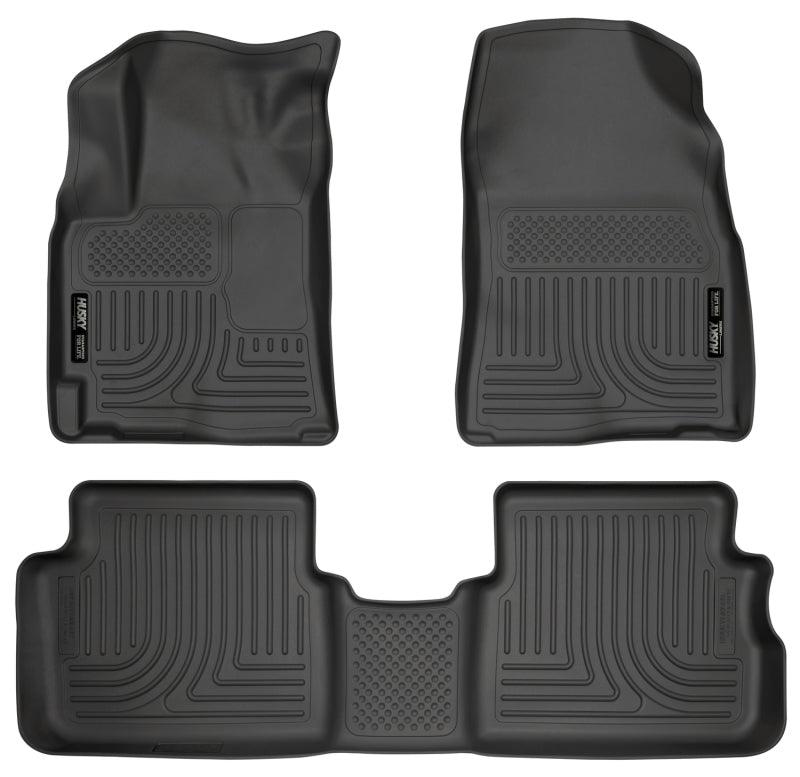 Husky Liners 09-12 Toyota Corolla/Matrix/Pontiac Vibe (FWD) WeatherBeater Combo Black Floor Liners - Order Your Parts - اطلب قطعك