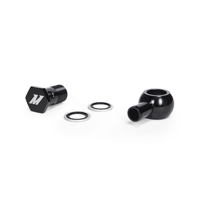 Mishimoto M20 x 5/8 Straight Black Banjo Fitting w/ Bolt - Order Your Parts - اطلب قطعك