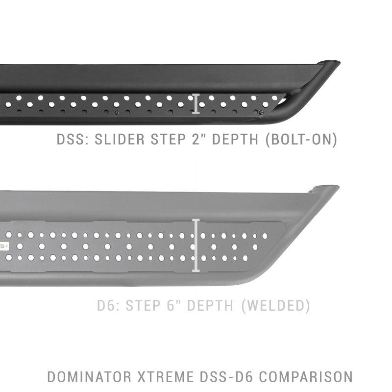 Go Rhino Dominator Extreme DSS Sliders - Tex Blk - 73in - Order Your Parts - اطلب قطعك