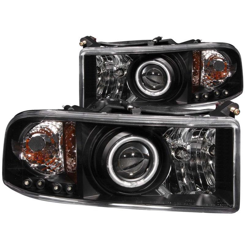 ANZO 1994-2001 Dodge Ram Projector Headlights w/ Halo Black - Order Your Parts - اطلب قطعك