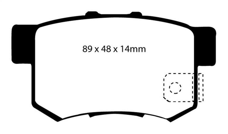 EBC 97 Acura CL 2.2 Yellowstuff Rear Brake Pads - Order Your Parts - اطلب قطعك