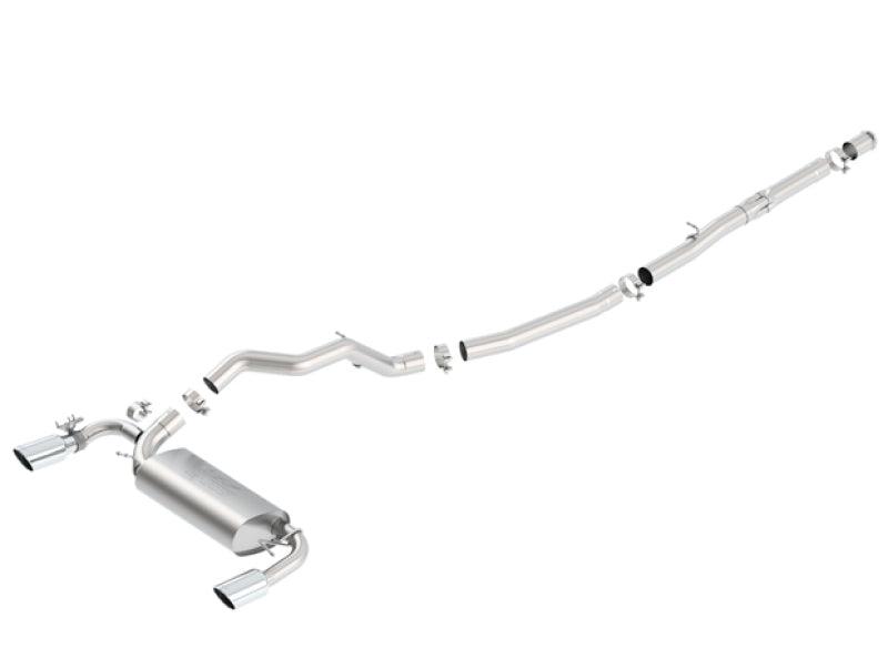Borla 16-17 Ford Focus RS 2.3L MT Round Angle-Cut Tips Split Rear Exit ATAK Catback Exhaust - Order Your Parts - اطلب قطعك