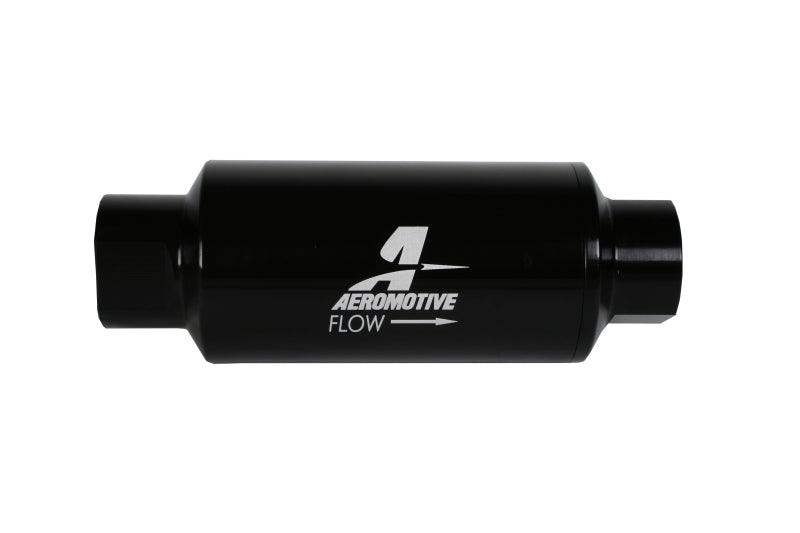 Aeromotive In-Line Filter 10AN 10 Micron Microglass Element Bright-Dip Black 2in OD - Order Your Parts - اطلب قطعك