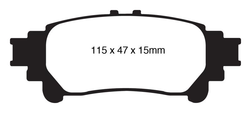 EBC 13+ Lexus GS350 3.5 RWD Yellowstuff Rear Brake Pads - Order Your Parts - اطلب قطعك