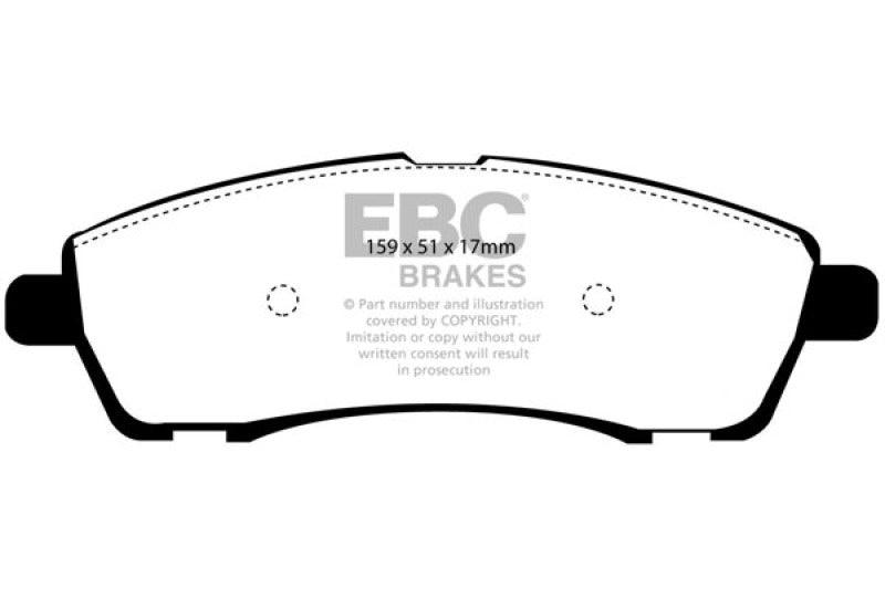 EBC 00-02 Ford Excursion 5.4 2WD Yellowstuff Rear Brake Pads - Order Your Parts - اطلب قطعك