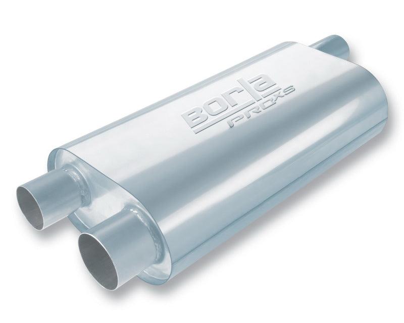 Borla Universal Oval Transverse Single 3in Inlet/2.5in Outlet 19in x 10.25in x 5.5in Turbo Muffler - Order Your Parts - اطلب قطعك
