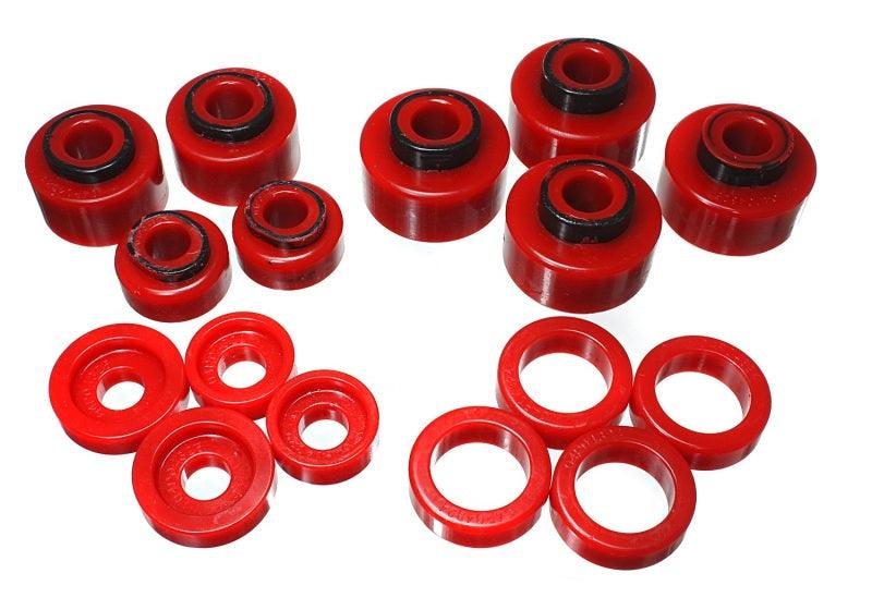Energy Suspension 99-07 Ford F-250/F-350 SD 2/4WD Crew Cab Body Mount Set - Red - Order Your Parts - اطلب قطعك