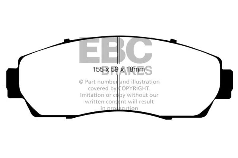 EBC 07-09 Acura RDX 2.3 Turbo Yellowstuff Front Brake Pads - Order Your Parts - اطلب قطعك