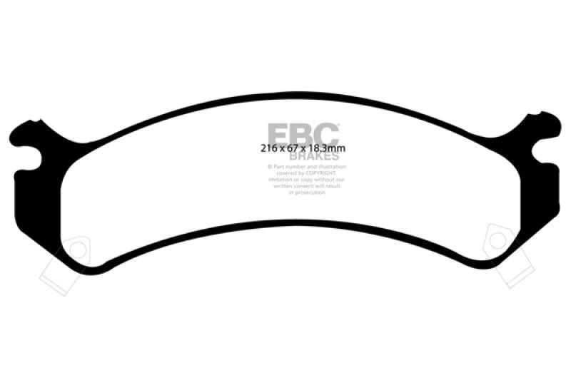 EBC 01-05 Cadillac Deville 4.6 HD Yellowstuff Front Brake Pads - Order Your Parts - اطلب قطعك