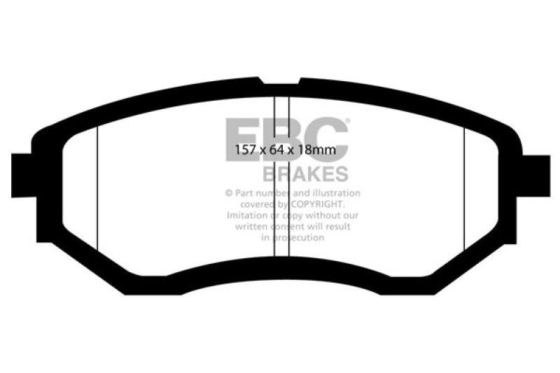 EBC 13+ Subaru Forester 2.0 Turbo Redstuff Front Brake Pads - Order Your Parts - اطلب قطعك