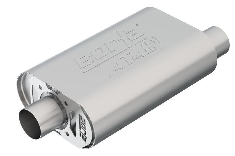 Borla CrateMuffler SBC Hot 350/383 2.5 inch Offset/Center 14in x 4.35in x 9in Oval Atak Muffler - Order Your Parts - اطلب قطعك