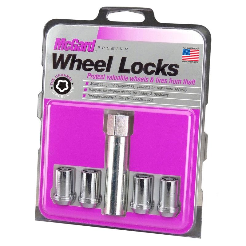 McGard Wheel Lock Nut Set - 4pk. (Tuner / Cone Seat) M12X1.25 / 13/16 Hex / 1.24in. Length - Chrome - Order Your Parts - اطلب قطعك