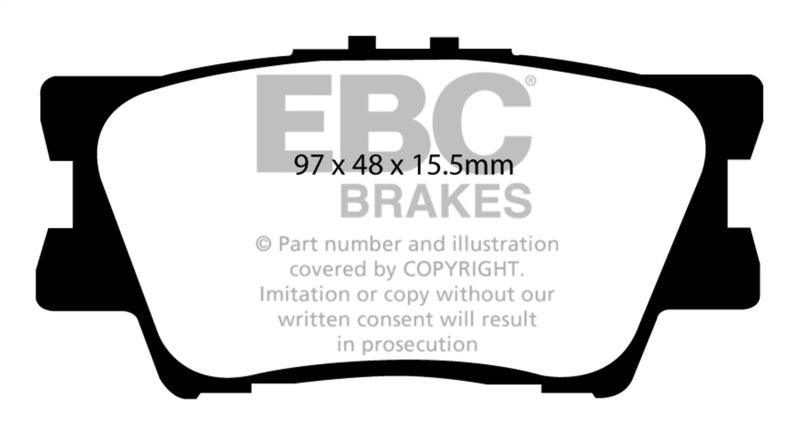 EBC 13+ Lexus ES300h 2.5 Hybrid Redstuff Rear Brake Pads - Order Your Parts - اطلب قطعك