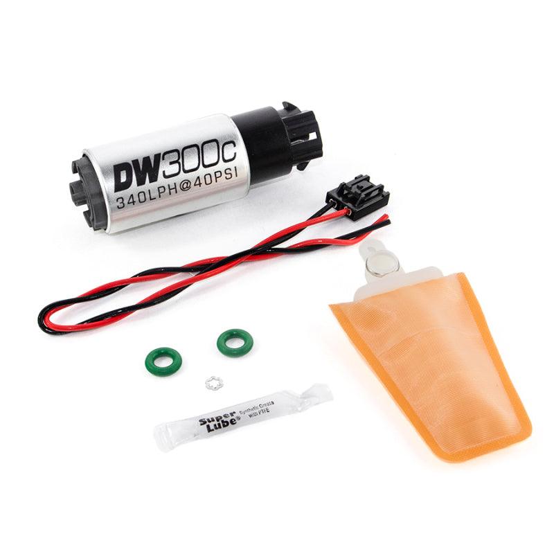 DeatschWerks 340lph DW300C Compact Fuel Pump w/ 04+ Lotus Elise/Exige Set Up Kit (w/ Mounting Clips) - Order Your Parts - اطلب قطعك