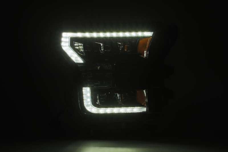 AlphaRex 17-20 Ford Raptor NOVA LED Proj Headlights Plank Style Alpha Black w/Activ Light/Seq Signal - Order Your Parts - اطلب قطعك