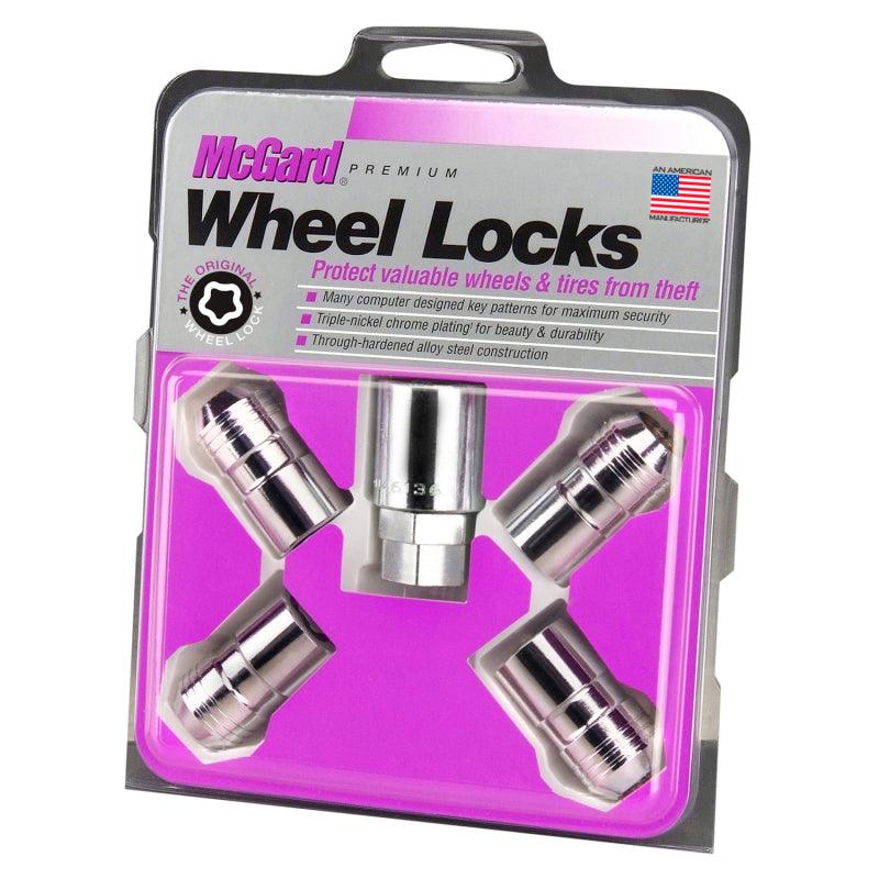 McGard Wheel Lock Nut Set - 4pk. (Cone Seat) M14X1.5 / 21mm & 22mm Dual Hex / 1.639in. L - Chrome - Order Your Parts - اطلب قطعك