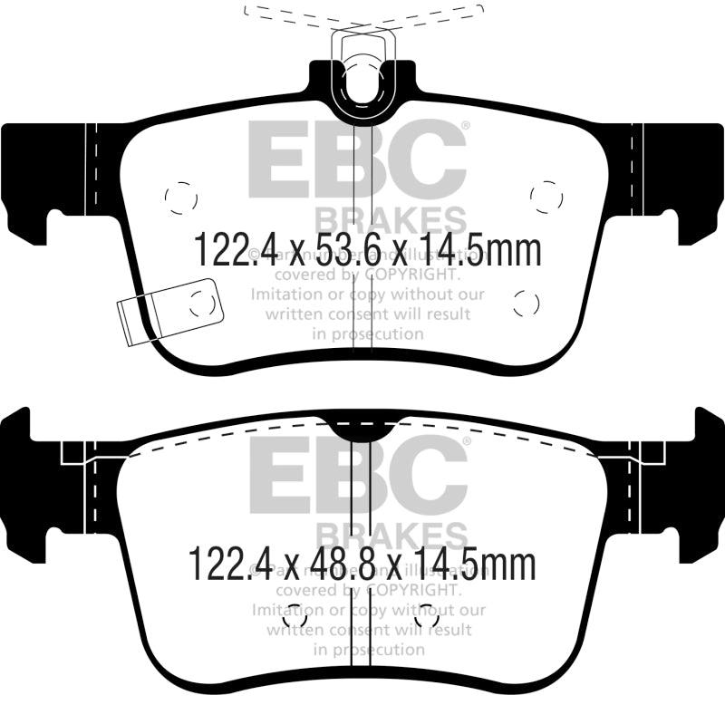 EBC 2017+ Honda Civic Type-R Redstuff Rear Brake Pads - Order Your Parts - اطلب قطعك