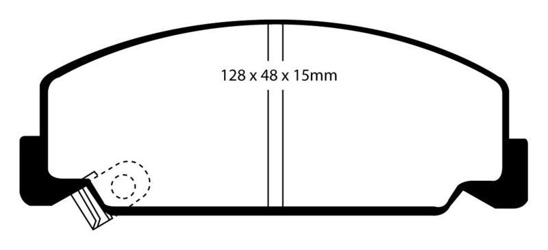EBC 93-95 Honda Civic Coupe 1.5 DX Redstuff Front Brake Pads - Order Your Parts - اطلب قطعك