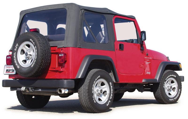 Borla 00-06 Jeep Wrangler Sport/SE/X/Rubicon Sahara 2.5L/4cyl 4.0L/6cyl SS Catback Exhaust - Order Your Parts - اطلب قطعك