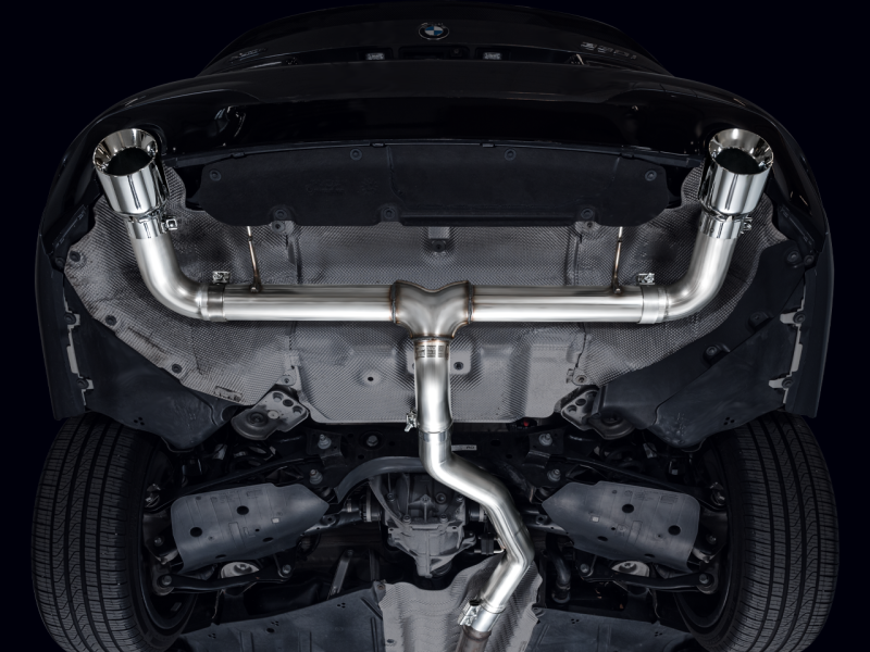 AWE Tuning 19-23 BMW 330i / 21-23 BMW 430i Base G2X Track Edition Axle-Back Exhaust - Chrome Silver