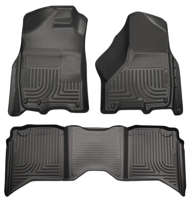 Husky Liners 2012 Dodge Ram 1500/2500 Crew Cab WeatherBeater Combo Black Floor Liners - Order Your Parts - اطلب قطعك