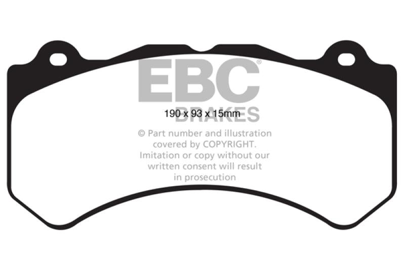 EBC 16+ Cadillac ATS-V 3.6 Twin Turbo Yellowstuff Front Brake Pads - Order Your Parts - اطلب قطعك