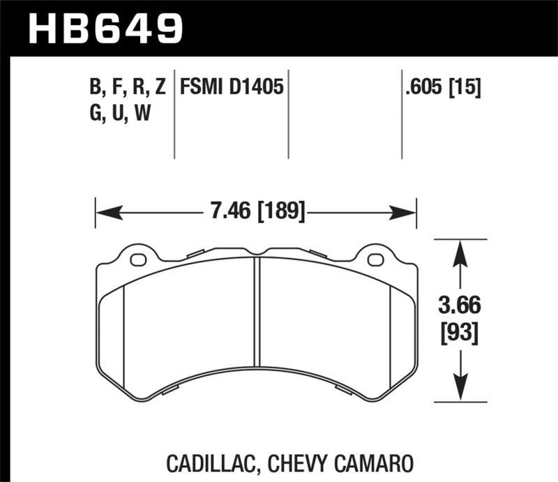 Hawk 12-16 Chevrolet Camaro ZL1 HP+ Front Brake Pads - Order Your Parts - اطلب قطعك