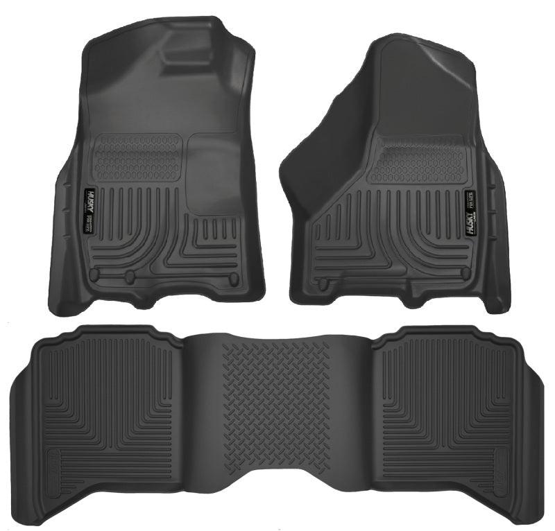 Husky Liners 2012 Dodge Ram 1500/2500 Crew Cab WeatherBeater Combo Black Floor Liners - Order Your Parts - اطلب قطعك