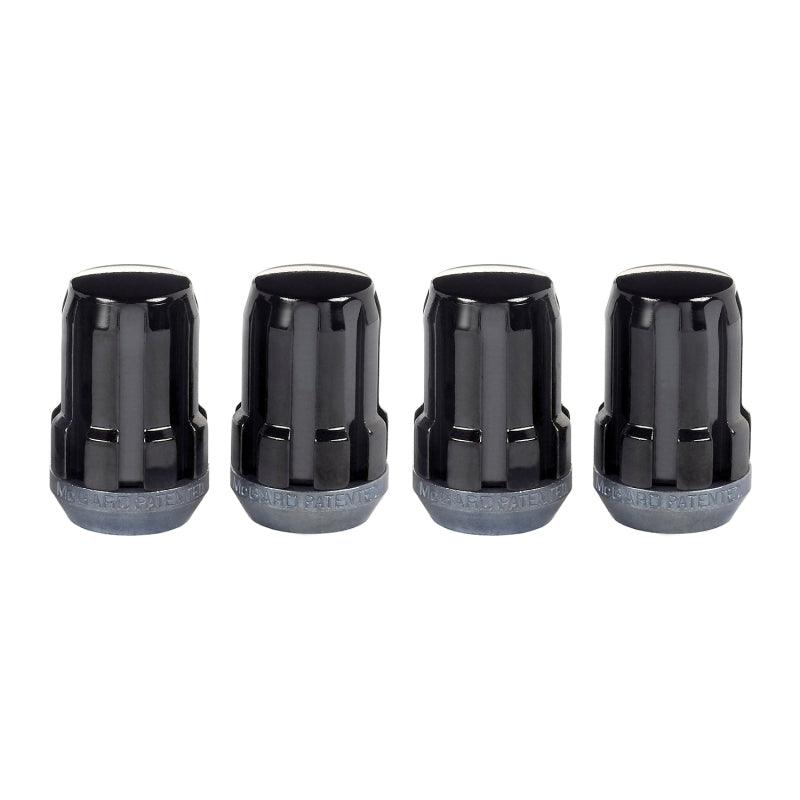 McGard SplineDrive Lug Nut (Cone Seat) M12X1.5 / 1.24in. Length (4-Pack) - Black (Req. Tool) - Order Your Parts - اطلب قطعك