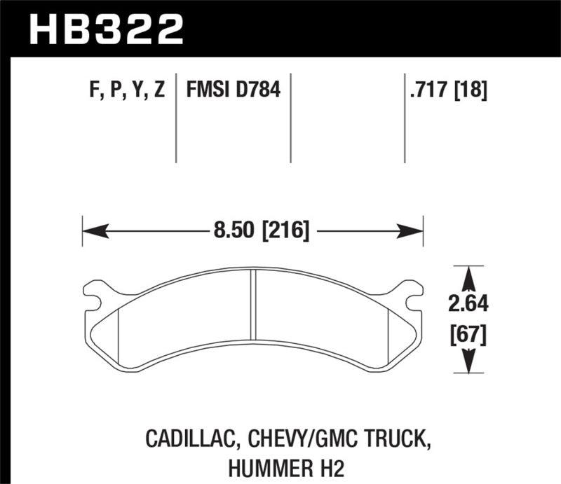 Hawk Chevy / GMC Truck / Hummer Super Duty Street Front Brake Pads - Order Your Parts - اطلب قطعك
