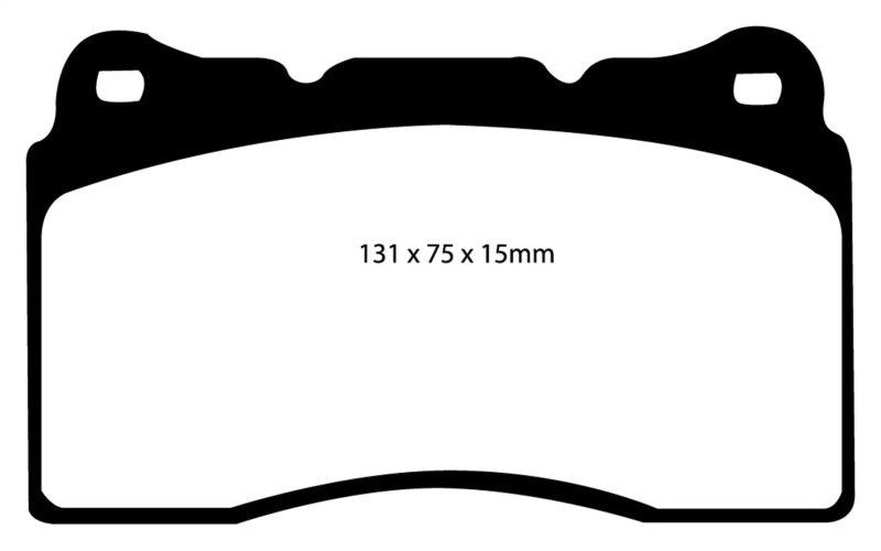 EBC 17-21 Honda Civic Type-R (FK8) Yellowstuff Front Brake Pads - Order Your Parts - اطلب قطعك