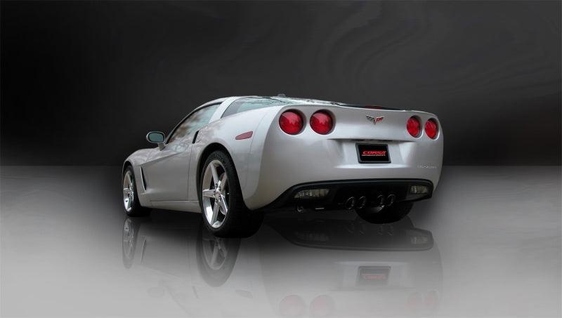 Corsa 09-13 Chevrolet Corvette C6 6.2L V8 Black Sport Axle-Back Exhaust - Order Your Parts - اطلب قطعك