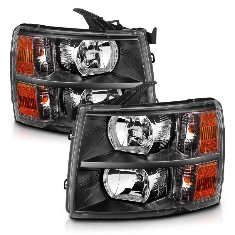 ANZO 2007-2013 Chevrolet Silverado Crystal Headlights Black - Order Your Parts - اطلب قطعك