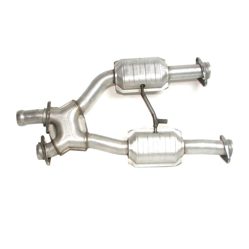 BBK 96-04 Mustang 4.6 GT / Cobra Short Mid X Pipe w Catalytic Converters 2-1/2 For Long Tube Headers - Order Your Parts - اطلب قطعك